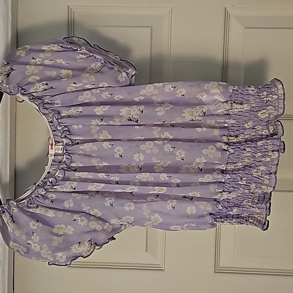 Bongo lavender sheer top